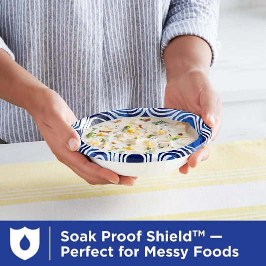 Dixie Ultra Large Paper Bowls 20 Oz, Disposable Bowls, Microwave Safe