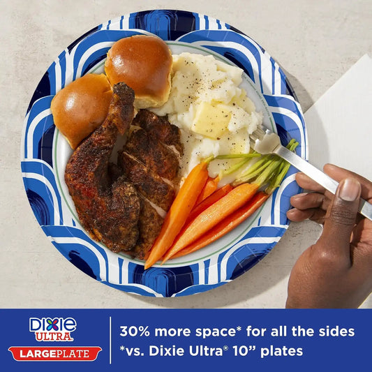 Dixie Ultra Heavy Duty Paper Plates, Large, 11-Inch, 25 Count, 3X Stronger*