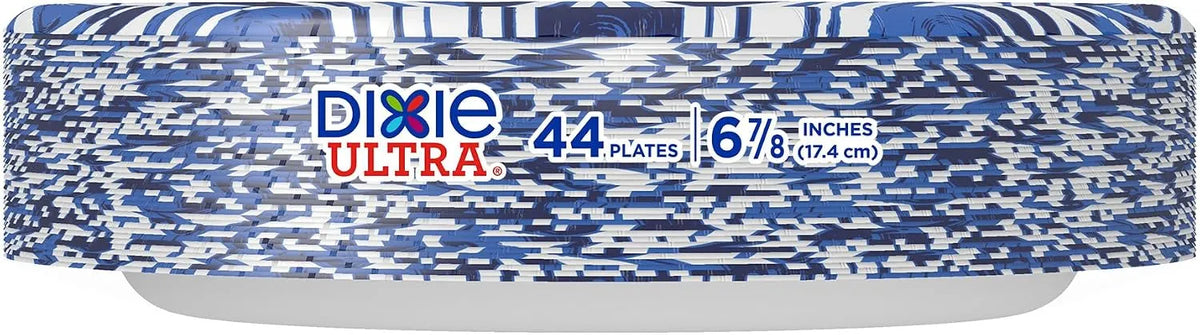 Dixie Ultra Small Paper Plates, Heavy Duty Disposable Plates, 6 7/8", 44 Ct