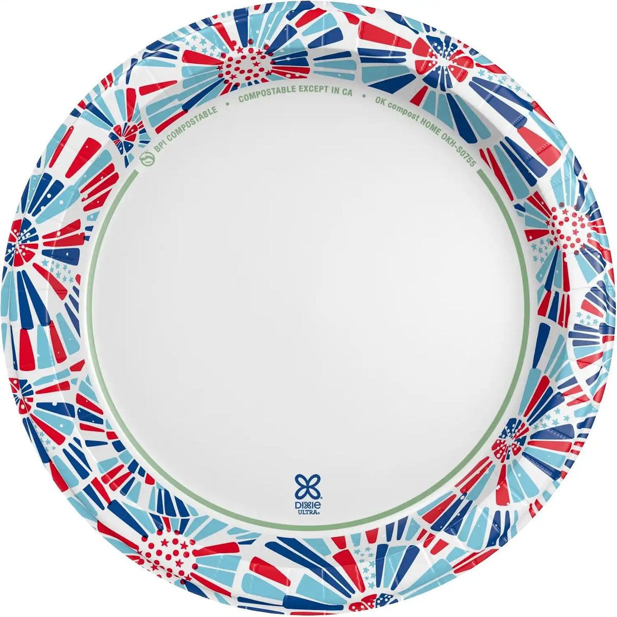 Dixie Ultra Limited Edition Paper Plates, 10" Dinner-Size Plates, 20 Count
