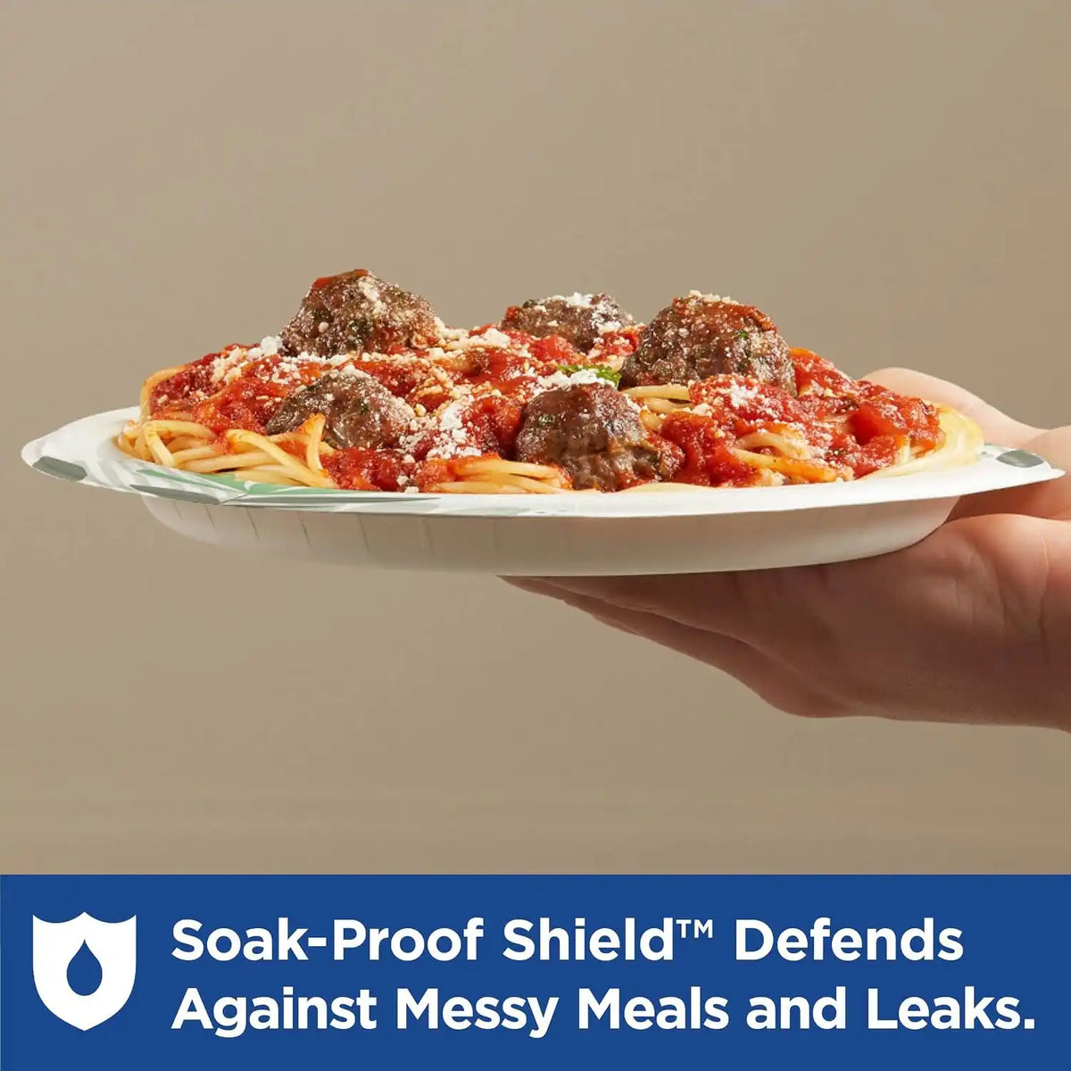 Dixie Ultra 10 Inch Heavy-Weight Paper Plates By GP PRO, Pathways Botanical Design, 500 Count (125 Disposable Plates Per Pack, 4 Packs Per Case), SXP10PATH