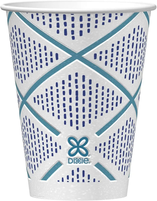Dixie To Go Paper Coffee Cups, 12 oz, 132 Count, Insulated Disposable Cups