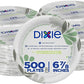 Dixie Pathways Medium-Weight Paper Plates, 6 7/8-inch, 500/Carton (UX7WS)