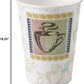 Georgia-Pacific PerfecTouch 5342DX WiseSize Coffee Dreams Insulated Paper Cup, 12oz Capacity (Case of 20 Sleeves, 25 per Sleeve)
