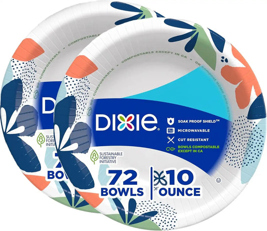 Dixie Paper Bowls, 10 Ounce, 144 Count | Paper