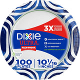 Dixie Ultra Large Paper Plates 10 Inch Heavy Duty Disposable Plates 100ct