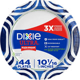 Dixie Ultra Large Paper Plates 10 Inch, Heavy Duty Disposable Plates, 44 ct