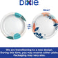 Dixie Paper Plates, Large 10 Inch | 2X Stronger | Microwave-Safe | Soak-Proof | 86 Count, Pack of 3