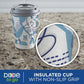 Dixie To Go Paper Coffee Cups With Lids, 12 oz, 14 ct, Disposable Insulated Paper Cups for On-The-Go Hot or Cold Beverages (Pack of 8)