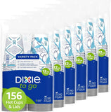 Dixie To Go Disposable Coffee Cups With Lids, 12 oz Paper Cups, 156 Ct